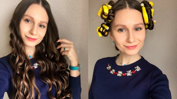 Современные папильотки. \ Фото: i.ytimg.com.