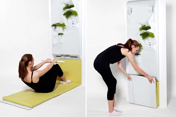 Цветущий тренажер Arceas Home Gym, маскирующийся под стенд для цветов Мини-сад с расширенным функционалом: топ-10 дизайнерских цветочных горшков, интегрированных в предметы быта.