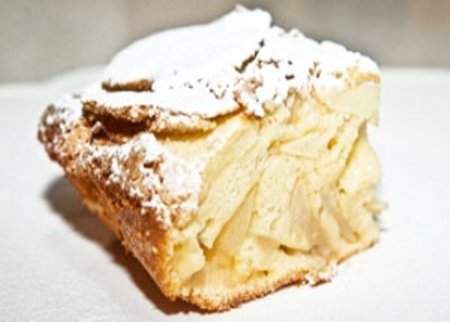 Шарлотка с яблоками на кефире