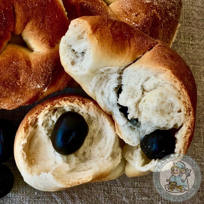 Булочки с оливками по-гречески (элиопитес) Еда, Рецепт, Оливки, Длиннопост, Булочки