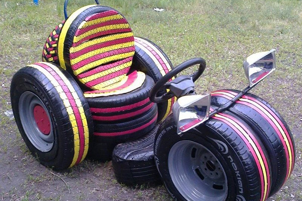 Поделки из шины авто