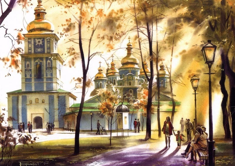 Городские пейзажи Сергея Брандта