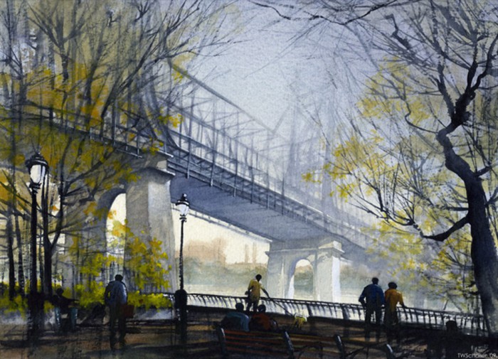 акварель пейÐажи Tom Schaller - 08
