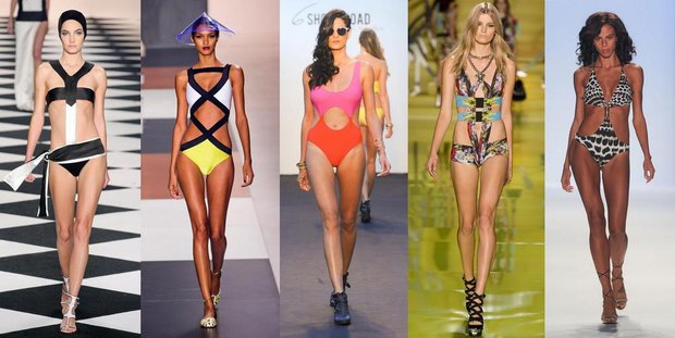 Актуальные модели купальников 2014