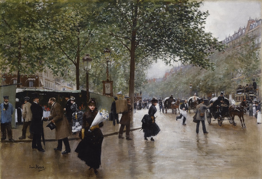 Аукционное в коллекцию... Jean Beraud (France, 1848-1935)... Belle Epoque в Париже