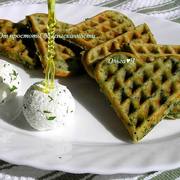 Вафли со шпинатом