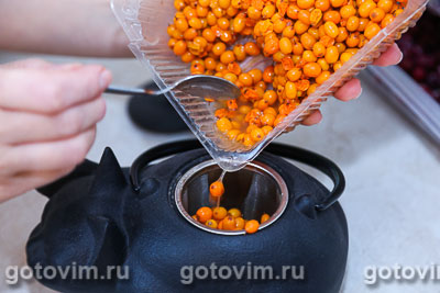 Фотографии рецепта Облепиховый чай, 01 Облепиховый чай, Шаг 01