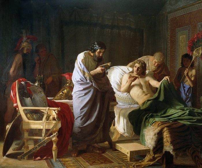Доверие Александра Македонского к врачу Филиппу. (1870 год). Национальный художественный музей Республики Беларусь. Автор: Генрих Семирадский. Почему Третьяков не покупал для своей галереи картины художника-«чертополоха» Семирадского