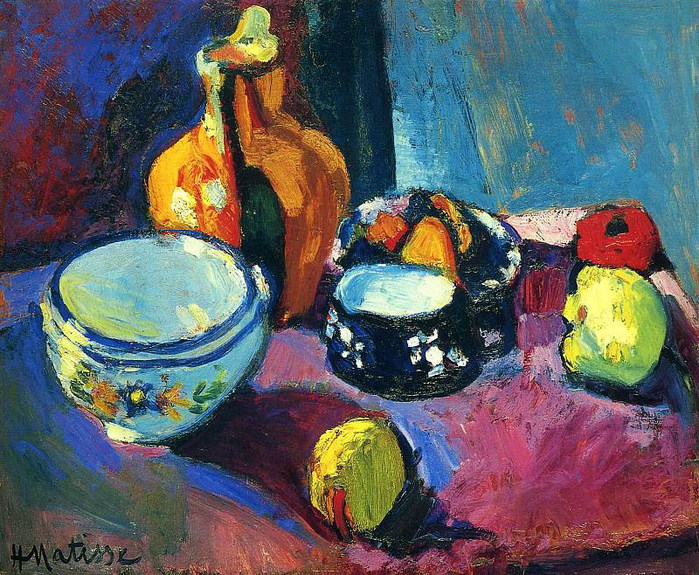 Посуда и фрукты. 1901 Эрмитаж (700x575, 189Kb)