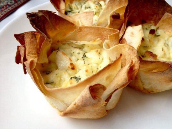 Вкуснейшие корзинки из лаваша Вкуснейшие корзинки из лаваша