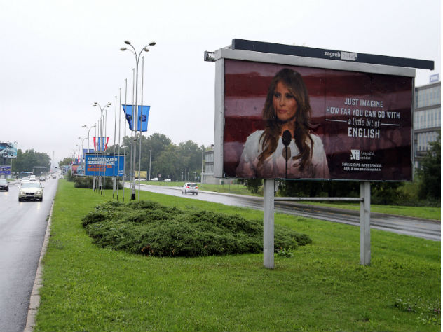 Меланья Трамп раздула скандал из-за рекламы в Загребе