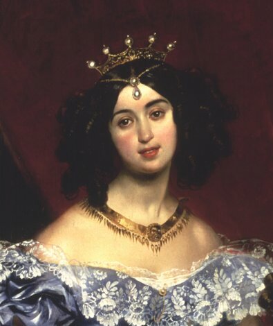 Карл Брюллов. Фрагмент портрета Юлии Самойловой, 1832-5