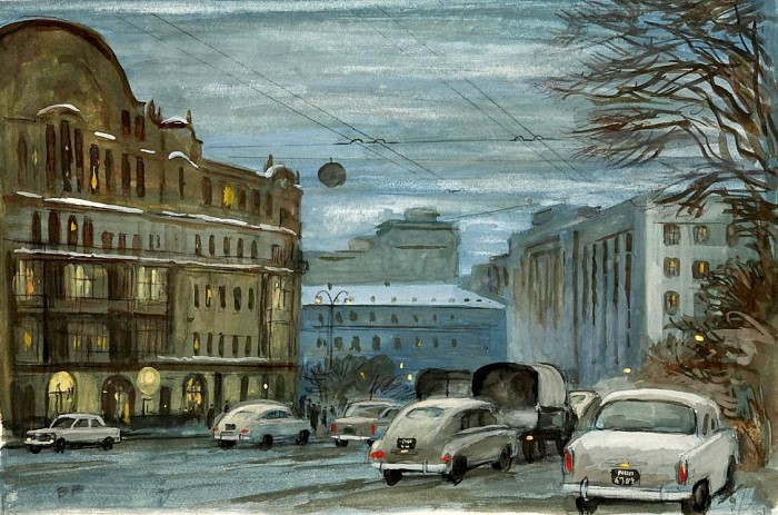 Театральный проезд (сумерки).jpg Театральный проезд (сумерки).jpg