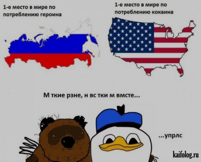 Сравнение США и России (35 фото)