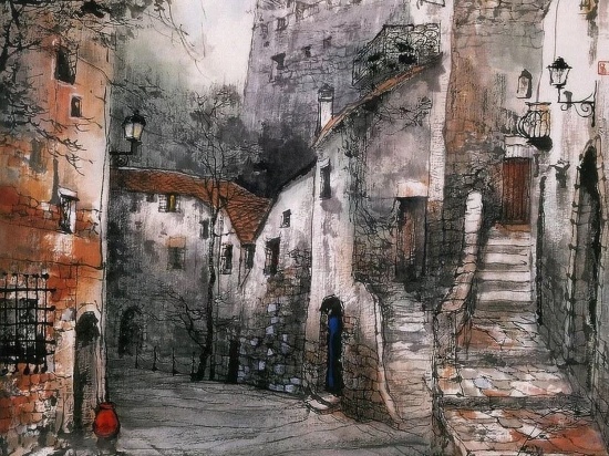 Художник Liu Maoshan. Волшебный акварельный мир