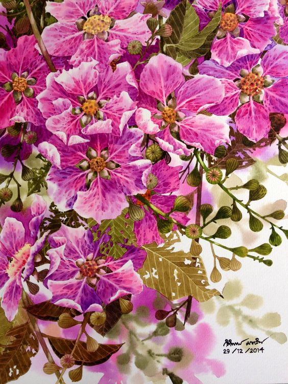 Flowers painting: 