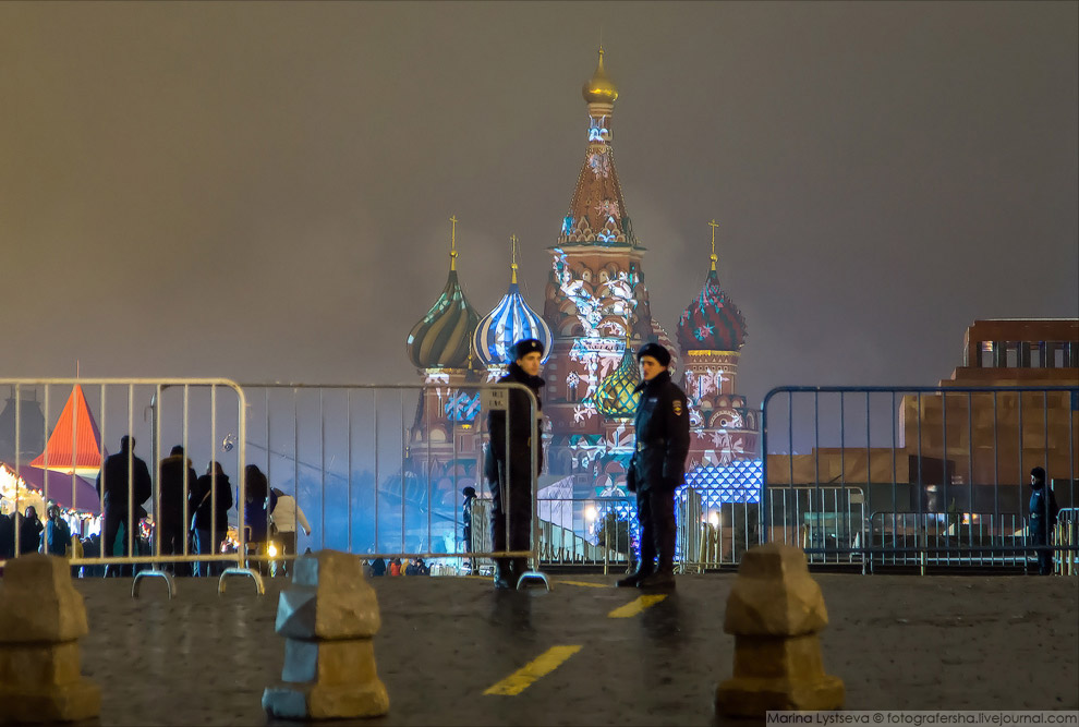 Как встречали Новый год на Красной площади