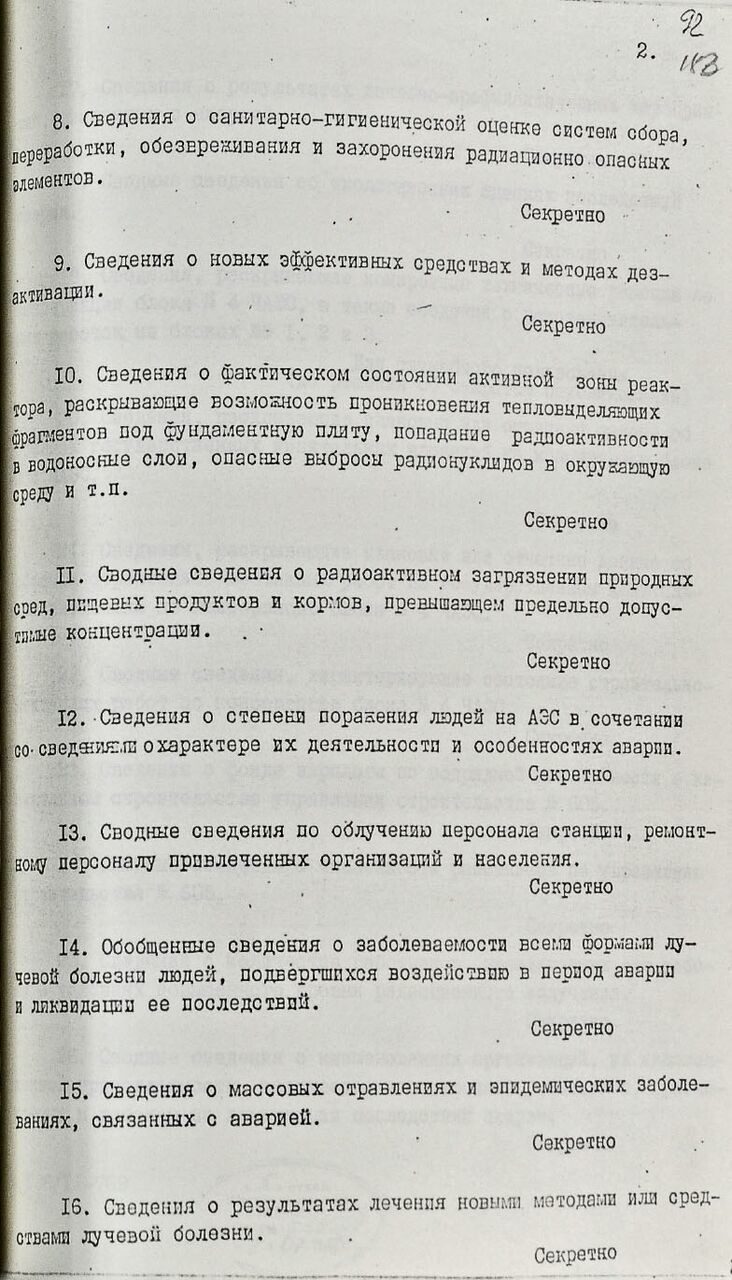 Рассекреченные документы по Чернобылю Рассекреченные документы по Чернобылю