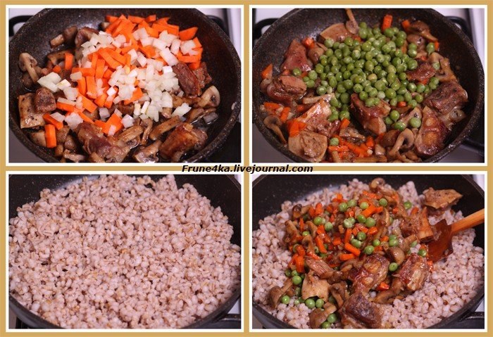 Перловая каша с мясом, грибами и овощами. Понравится даже тем, кто никогда не ест перловку! Перловая каша с мясом, грибами и овощами. Понравится даже тем, кто никогда не ест перловку!