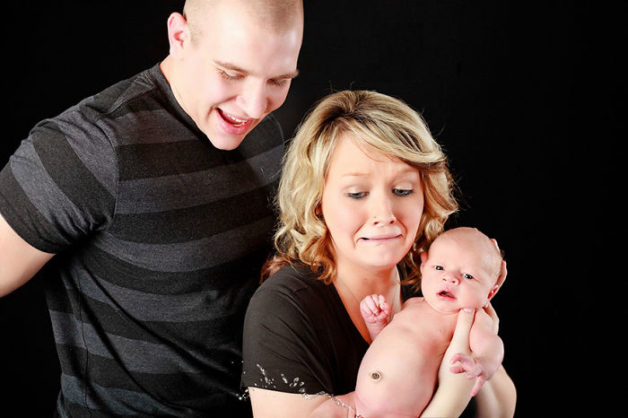 Golden Outtake From A Family Photo Session