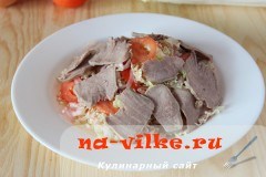 Салат из языка с пекинской капустой Салат из языка с пекинской капустой
