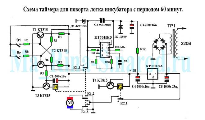 схема инкубатора нептун circuit