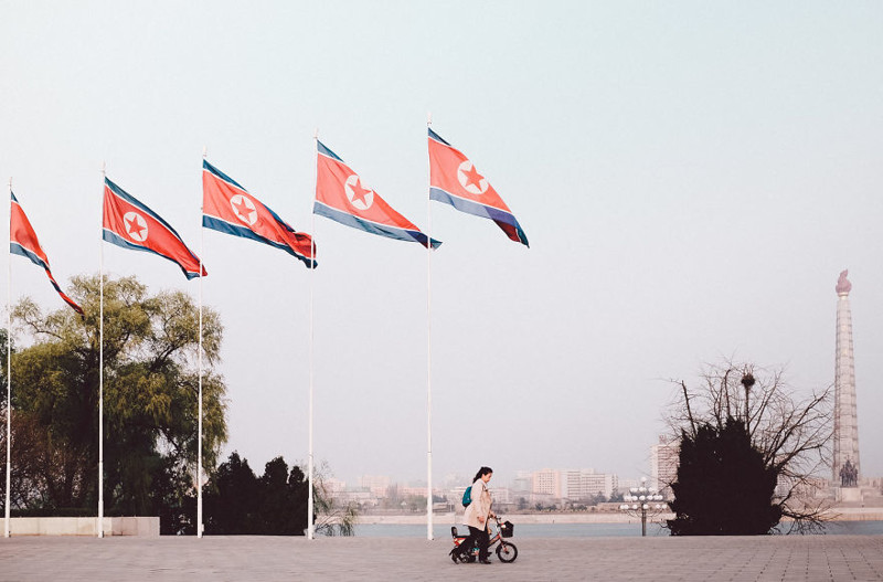 Набережная глазами туриста, северная корея, фото