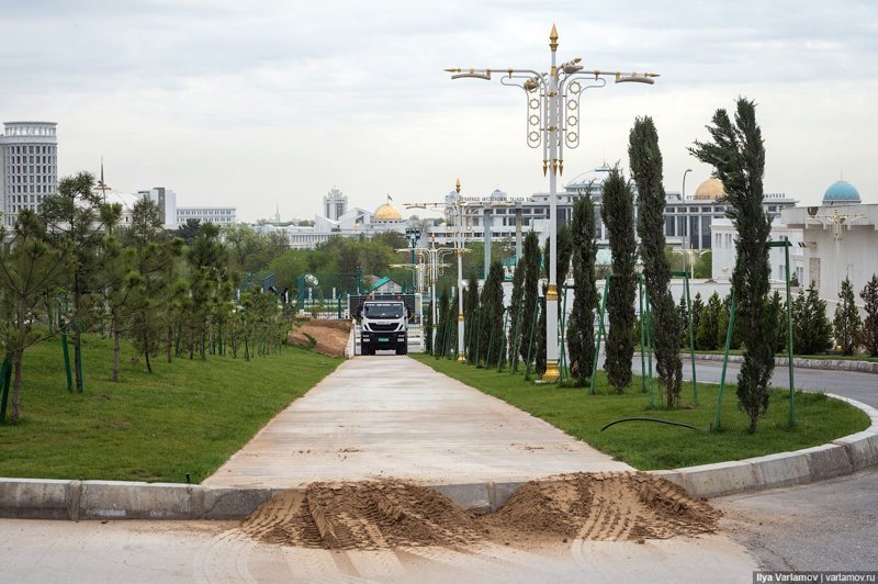 Хорошее решение Ашхабад, пыль в глаза, туркменистан