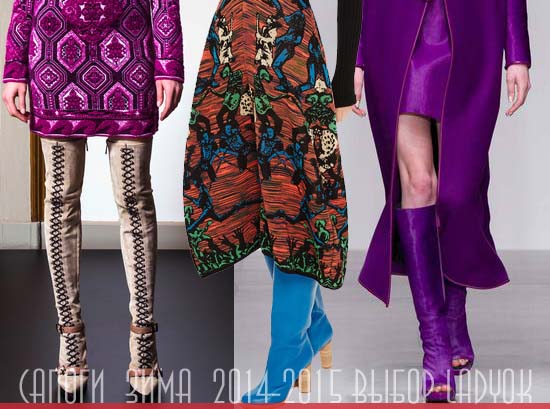 Модные сапоги осень-зима 2014-2015, фото