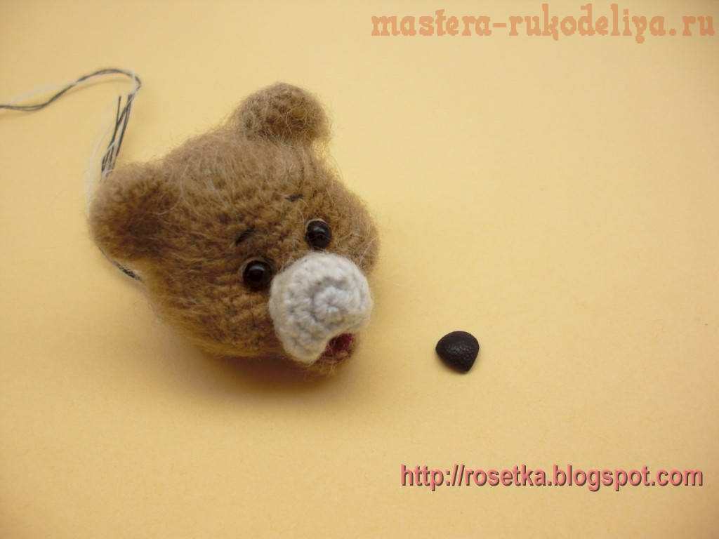 Мастер-класс по вязанию крючком: Мишка с малинкой