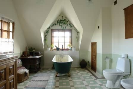 Интерьер ванной комнаты в стиле прованс