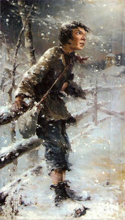 Николай Фешин, «Беспризорник». Николай Фешин, «Беспризорник».
