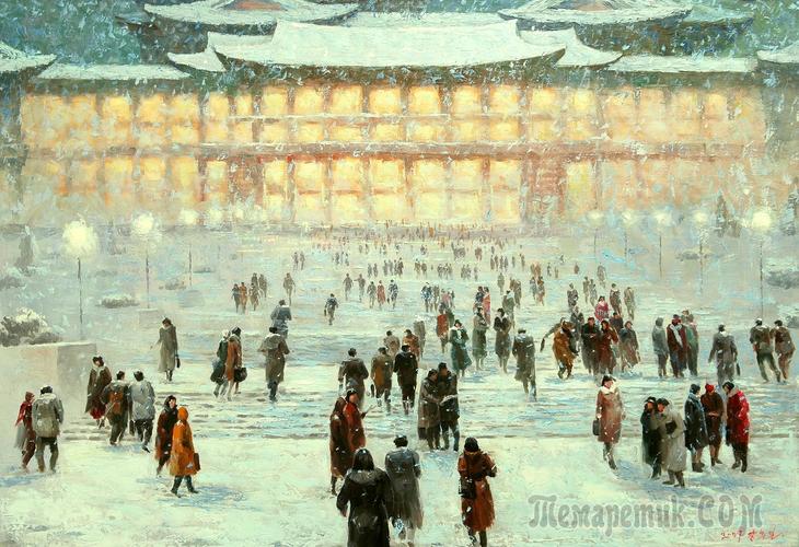 Корейская живопись. Кан Чхун Иль - Kang Choon Il (강춘일). КНДР Корейская живопись. Кан Чхун Иль - Kang Choon Il (강춘일). КНДР