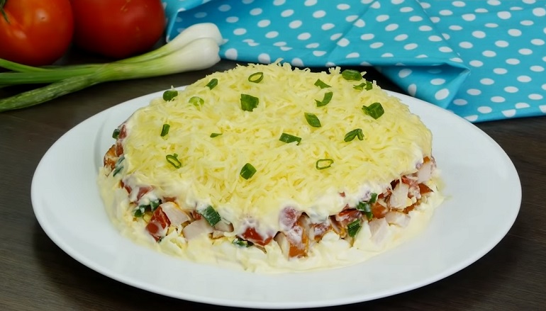 Простой, но изумительно вкусный салат «Минутка» Простой, но изумительно вкусный салат «Минутка»