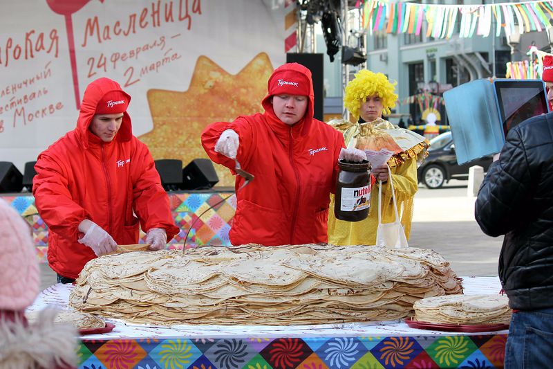 интересное, фото, масленица, блин, москва