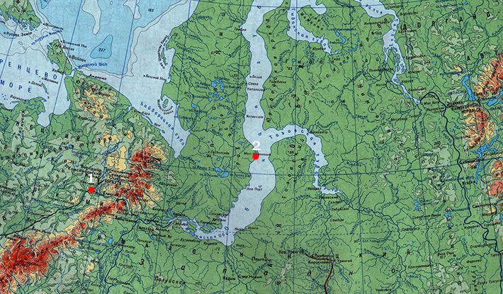 Карское море и обская губа Карское море и обская губа