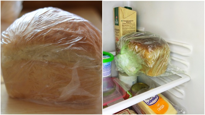 В полиэтиленовом пакете необходимо сделать несколько отверстий и хлеб поместить в холодильник / Фото: кхраму.рф В полиэтиленовом пакете необходимо сделать несколько отверстий и хлеб поместить в холодильник / Фото: кхраму.рф