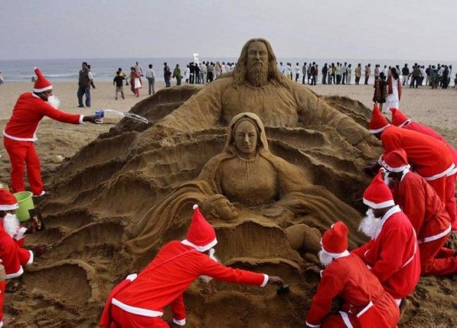 Как отмечают Новый Год в жарких странах интересное новый год снег