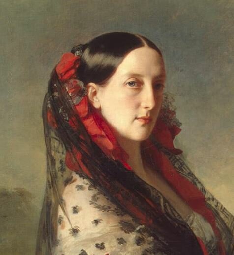 К. Винтерхальтер. Портрет Марии Николаевны (фрагмент), 1857