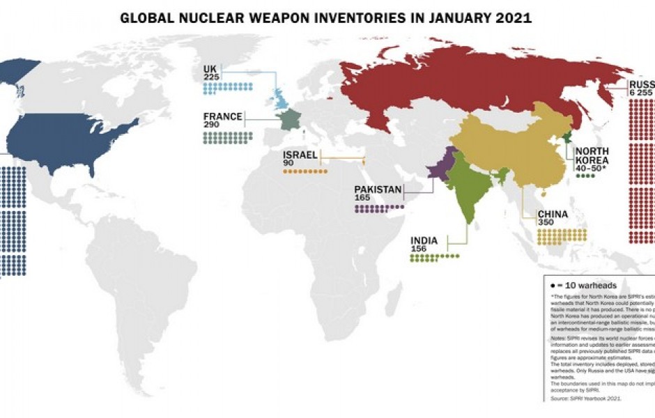 Список ядерных держав мира на 2022 год