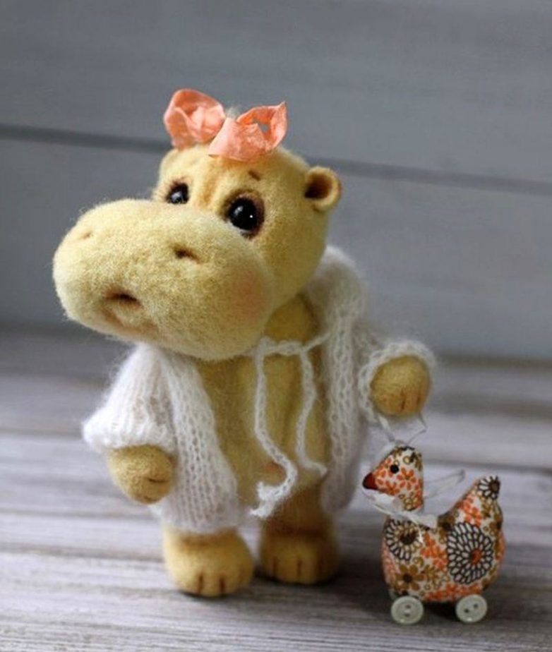 Милые игрушки из войлока