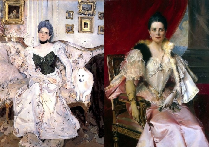 Слева – В. Серов. Портрет княгини З. Н. Юсуповой, 1902. Справа – Ф. Фламенг. Портрет княгини З. Н. Юсуповой, 1894 | Фото: liveinternet.ru Последняя из рода Юсуповых: родовое проклятие княгини «Сияние»