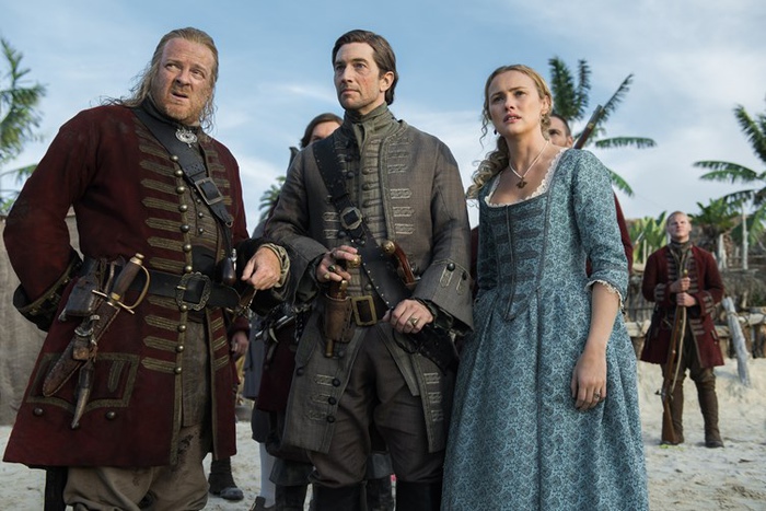 Кадр сериала «Чёрные паруса». Как на самом деле жили пираты Карибского моря: Необитаемые острова, однополые браки, ограбления ради еды