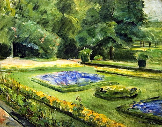The Terrace in the Wannsee Garden toward the Northeast. 1923 (670x527, 558Kb)