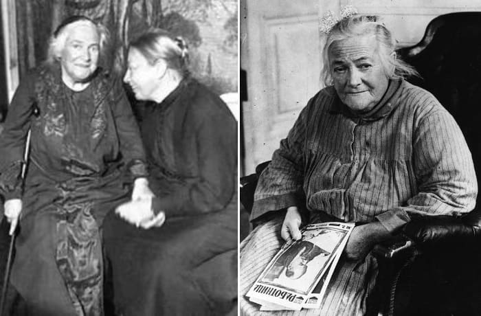 Слева – Клара Цеткин с Надеждой Крупской. Справа – Клара Цеткин | Фото: litread.in и ivona.bigmir.net