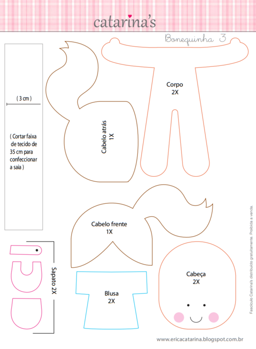 Выкройка куколки своими руками