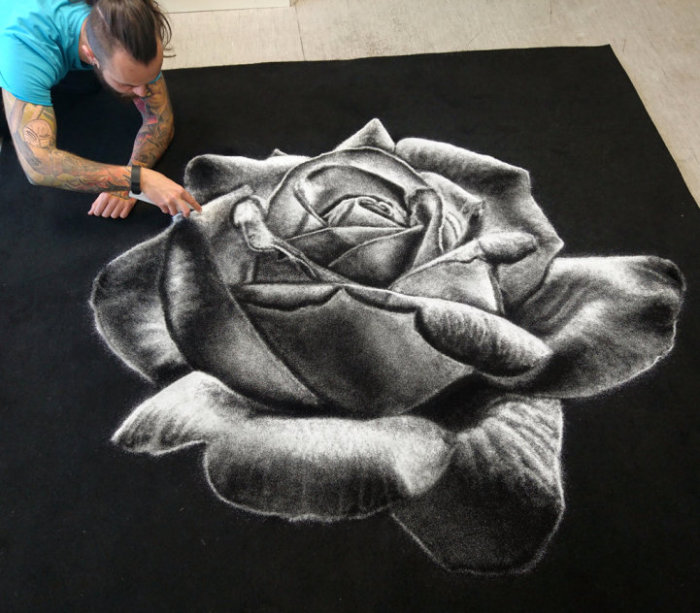 Рисунок солью Рисунок солью