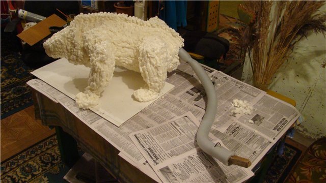 Скульптуры из монтажной пены мастер класс