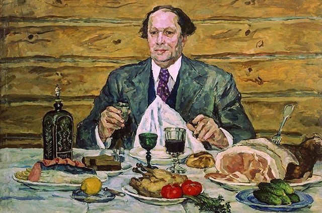 Портрет Алексея Толстого. Художник Пётр Кончаловский.