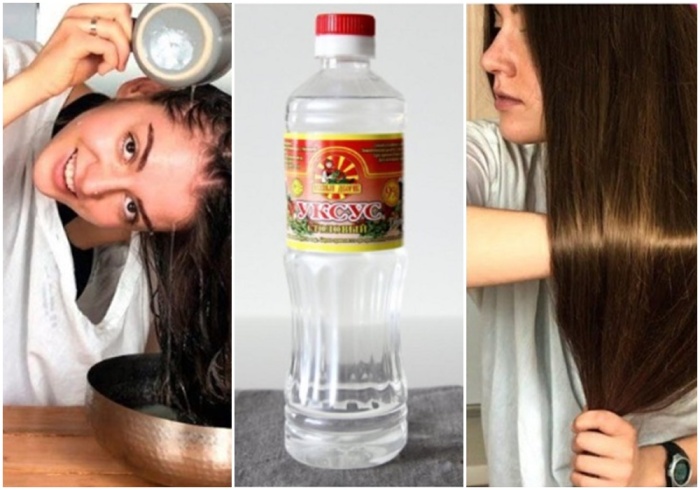 Советские женщины ополаскивали волосы уксусом, чтобы они были блестящие, гладкие и шелковистые. bing.com.